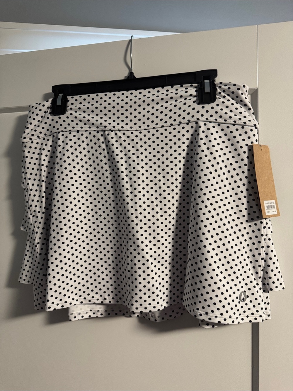 White Polka Dot Circle Skirt - Women